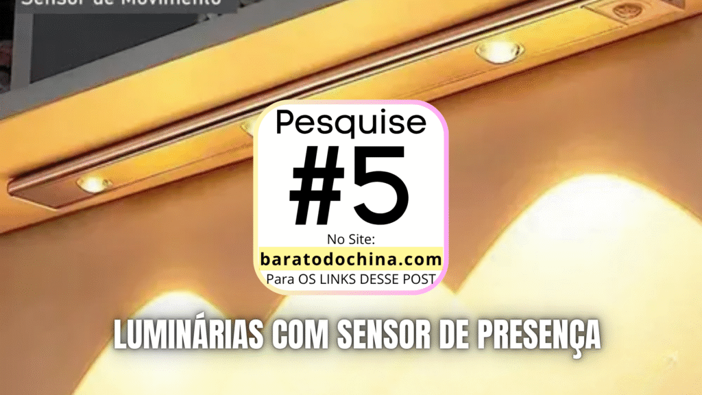 Luminárias com sensor de presença automáticas seção barato o china