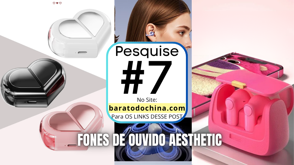 Fones de ouvido fofos aesthetic coloridos e modernos em uma composição divertida, destacando o estilo e a personalidade.